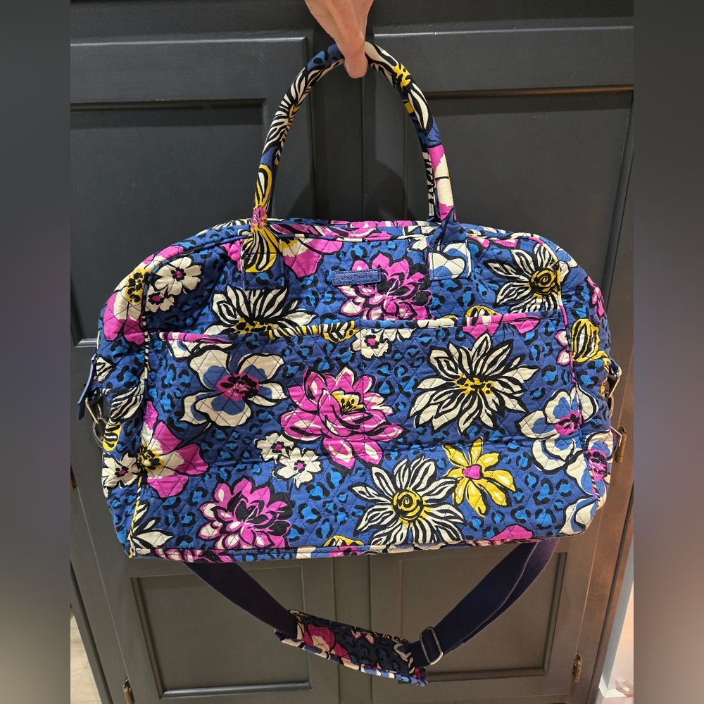 Floral Blue and Pink Women's Bag
